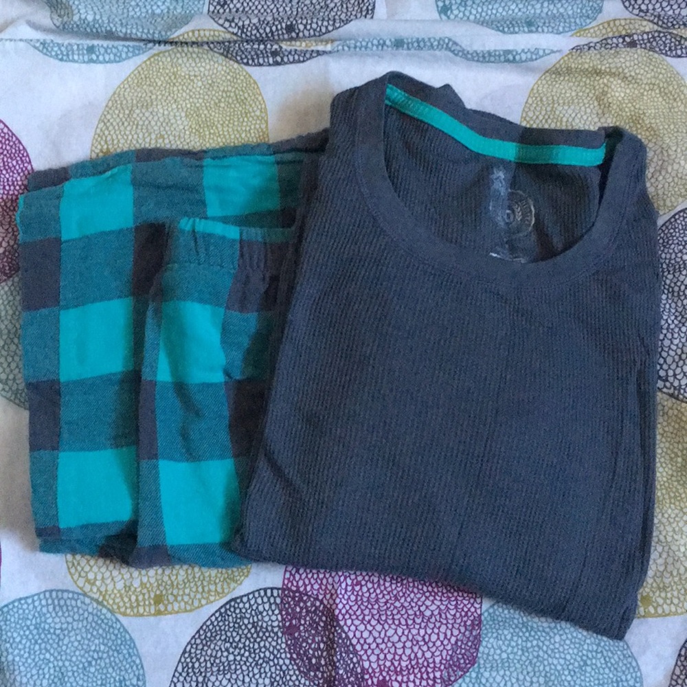 Grey/Teal pajama set